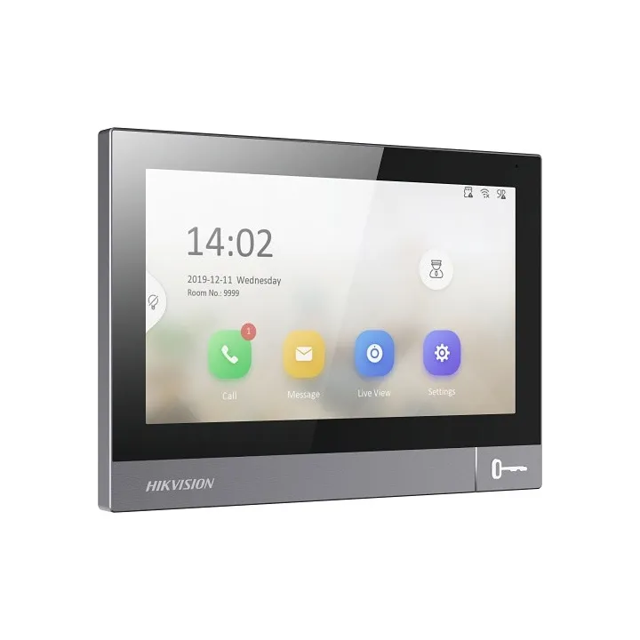 Ds-Kh8381-Wte1 Station Intérieure De La Série Pro Avec Écran Tactile Ips 7", Résolution 1024X600