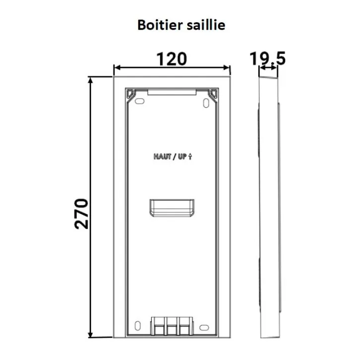 Boîtier Pour Haussmann Avec Lecteur Vigik+® Et Mains-Libres - Saillie - Or