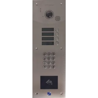 Interphone 4 Bouton D'Appel San Clav+Lecteur De Proxi Vigik®