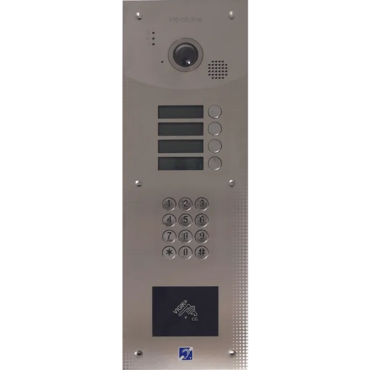Interphone 4 Bouton D'Appel San Clav+Lecteur De Proxi Vigik®