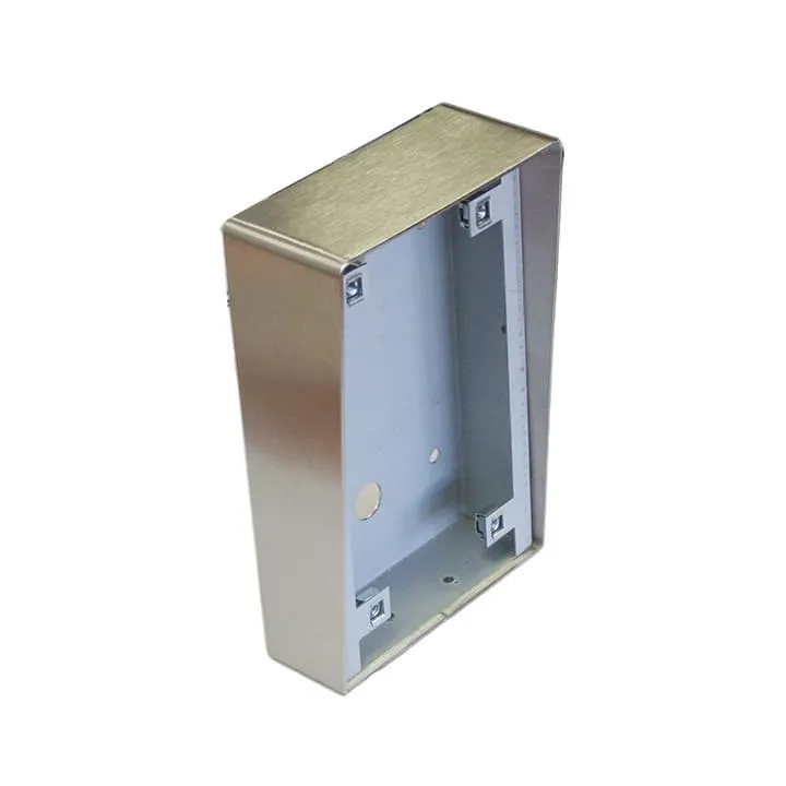 Boîtier Pour Interphone Vidéo Vendone Et Vendone Smile - Saillie - Inox - 156,50 x 349,60 x 50 mm
