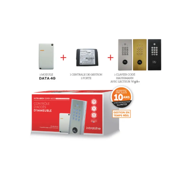 Intrabox Data Eco Haussmann - Encastrée - Argent