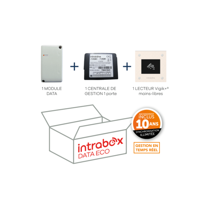 Intrabox Data Eco Lecteur Vigik+® Mains-Libres - Centrale 2 Portes