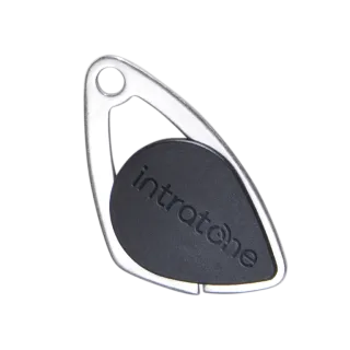 Badge Électronique Mifare-Insert Inox Gravé-Noir