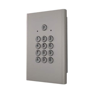 Haussmann compact - 1 relais - encastrée - argent