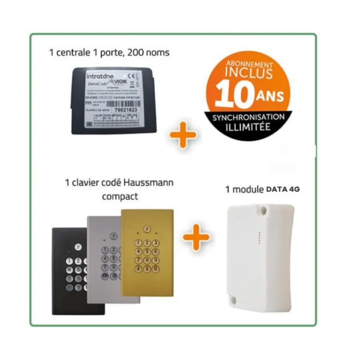 Intrabox Datum Eco Clavier Codé Haussmann Compact : 1 Clavier Cod