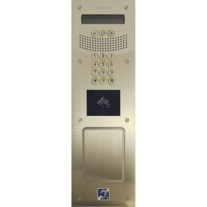 Interphone Vidéo V4 À Défil De Nom Caméra Pinhol Invisible Avec Cla