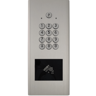 Haussmann Avec Lecteur Vigik+® Mains-Libres - Encastrée - Argent