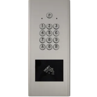 Haussmann Avec Lecteur Vigik+® Mains-Libres - Encastrée - Argent