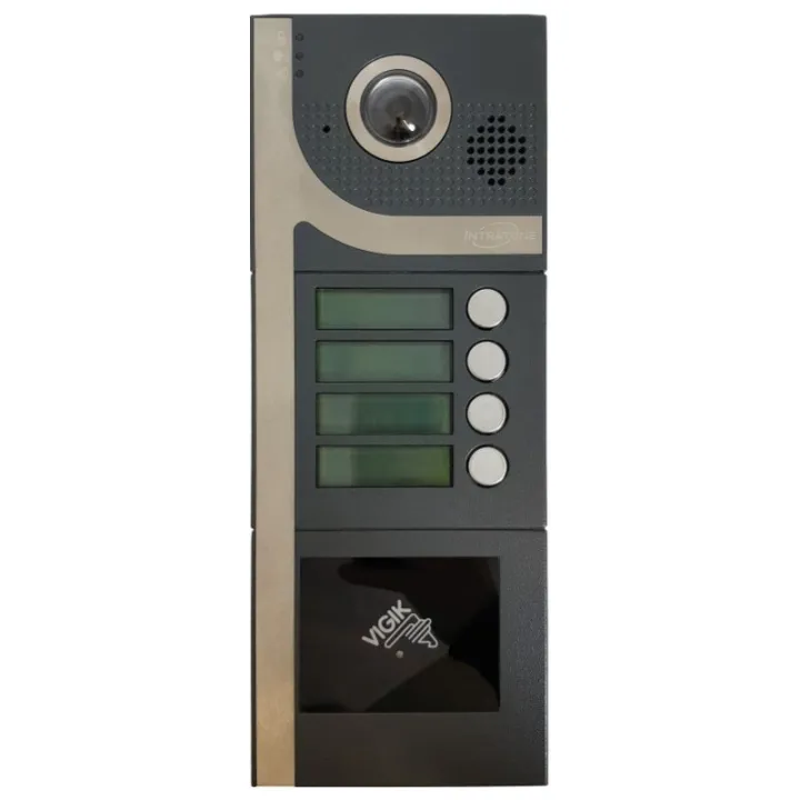 Kit Interphone 4B Sans Clavier - Audio 15 Ans - Saillie - Anthracite