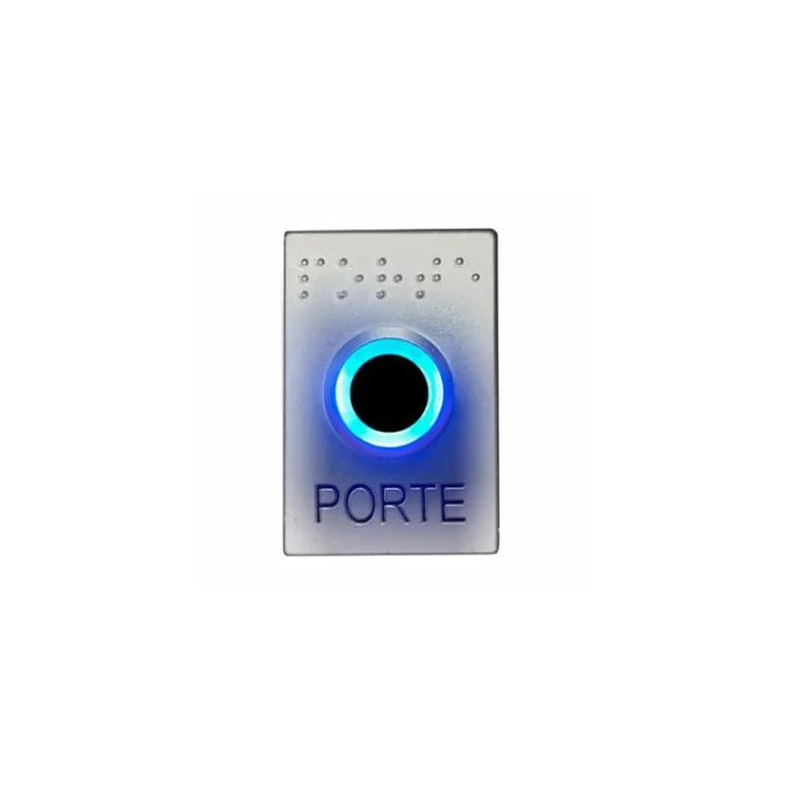 Bouton Poussoir Sans Contact Ub-One - Sans Plaque - Finition Chrome Mat