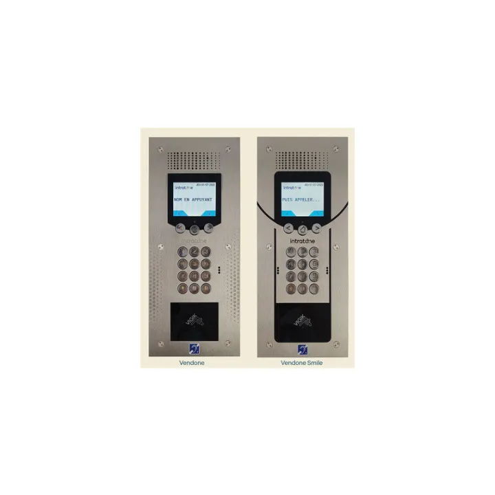 Kit interphone Vendone  Smile + centrale 1 porte - encastrée - inox