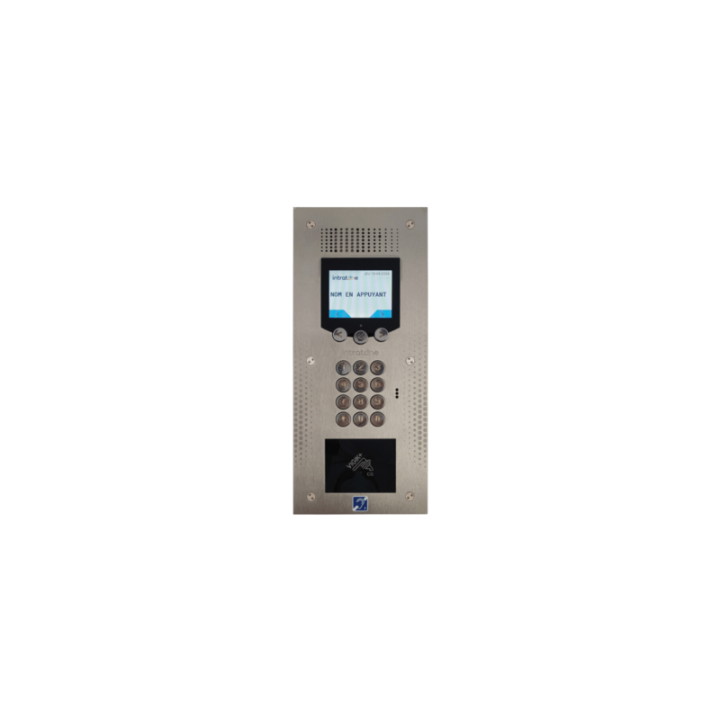 Kit interphone Vendone  Smile + centrale 1 porte - encastrée - inox