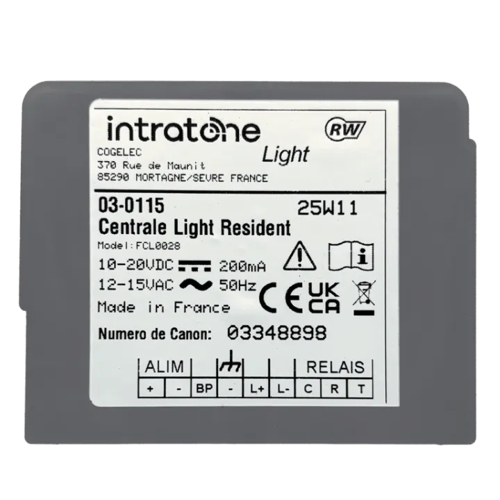 Centrale De Gest Light Résident+Lecteur De Proximité-Lecture/Écritur