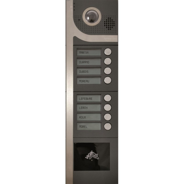 Kit Interphone 8B Sans Clavier - Audio 15 Ans - Saillie - Anthracite