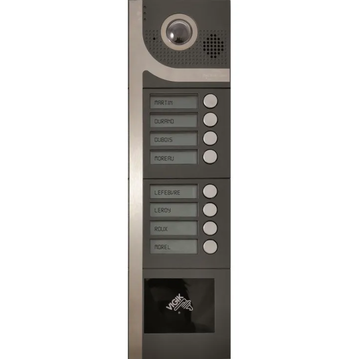 Kit Interphone 8B Sans Clavier - Audio 15 Ans - Saillie - Anthracite