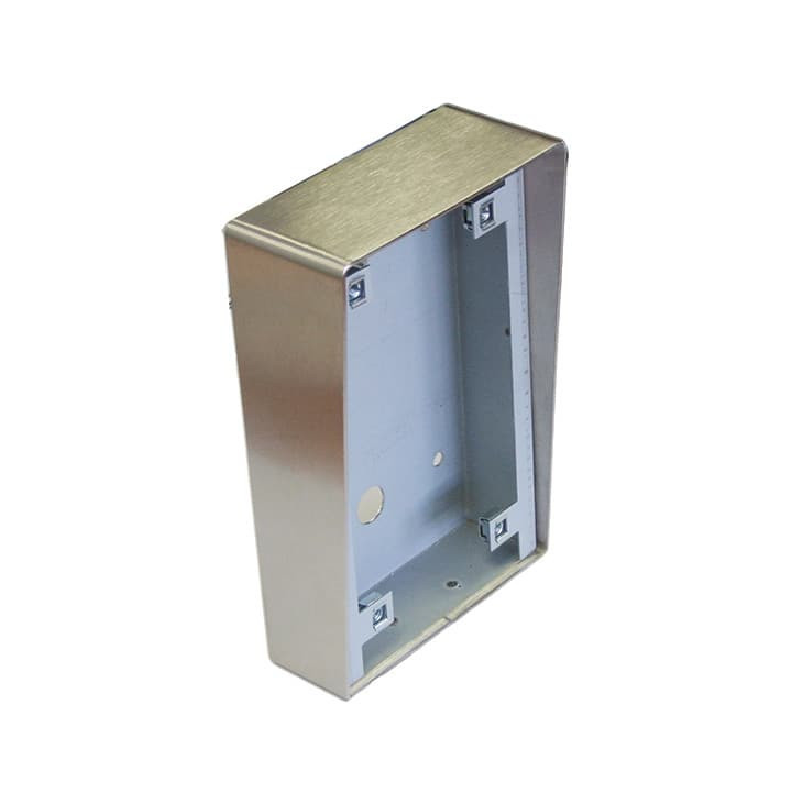 Boîtier Pour Interphone Du 4B Avec Clavier Au 8B Sans Clavier - Saillie - Inox - 156,50 x 451,50 x 50 mm