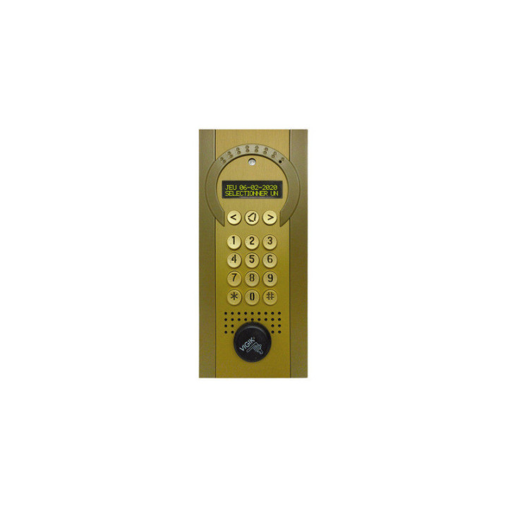 Boîtier Pour Interphone Vidéo Spécial Rénovation - Saillie - Dorée/Or