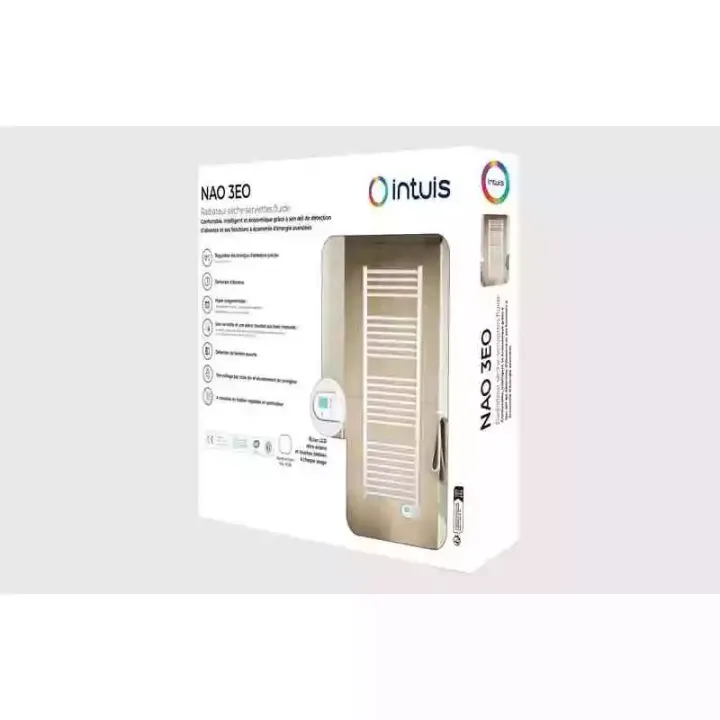 Radiateur sèche-serviettes Nao 3Eo L50 500 Bl