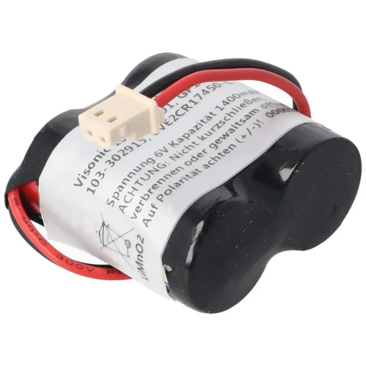 Pack Bat 6V 14Ah Lithium 2Cr123A + Con Molex- Gaine