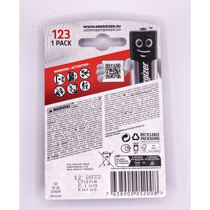 Plateau X400 Pile 3V 14Ah Vrac - Boîte X400 Lithium