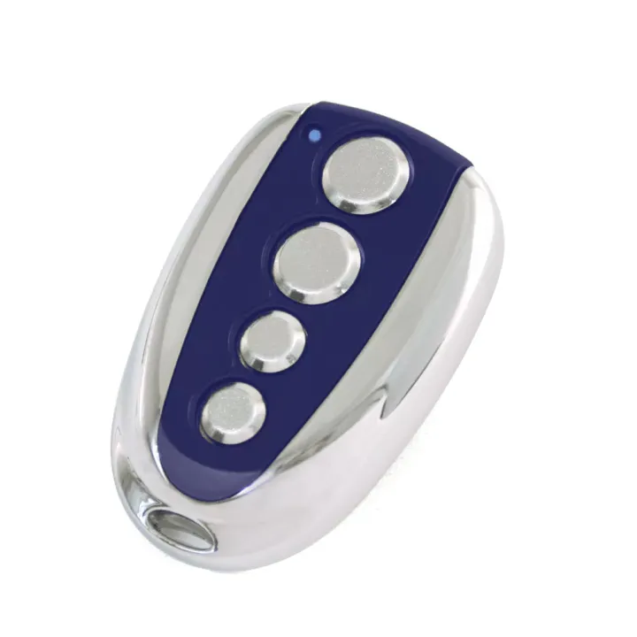 Emetteur 4 Canaux 868 Mhz, Rolling Code, Xp Et Rw+,Bleu & Chromé