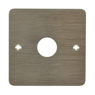 Plaque Acier Inoxydable 80 X 80 Mm Perçage Diam. 19 Mm