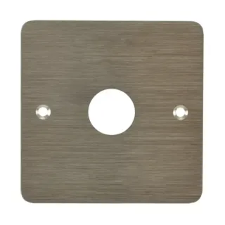 Plaque Acier Inoxydable 80 X 80 Mm Perçage Diam. 19 Mm