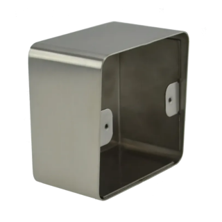 Boîtier Acier Inoxydable 82,5 X 82,5 X 48/52 Mm Pour Plaque 80 X 80 Mm