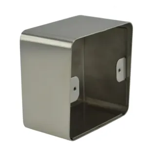 Boîtier Acier Inoxydable 82,5 X 82,5 X 48/52 Mm Pour Plaque 80 X 80 Mm