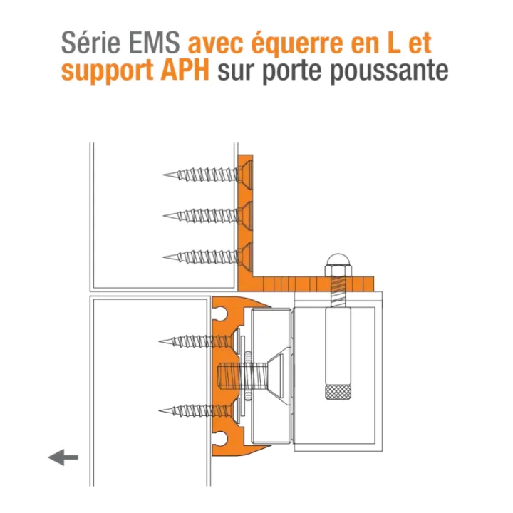 Ventouse Em Applique Ip 67 Acier Inox 600 Lbs 12/24V Dc Contact Hall