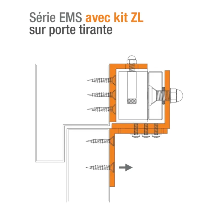 Ventouse Em Applique Ip 67 Acier Inox 600 Lbs 12/24V Dc Contact Hall