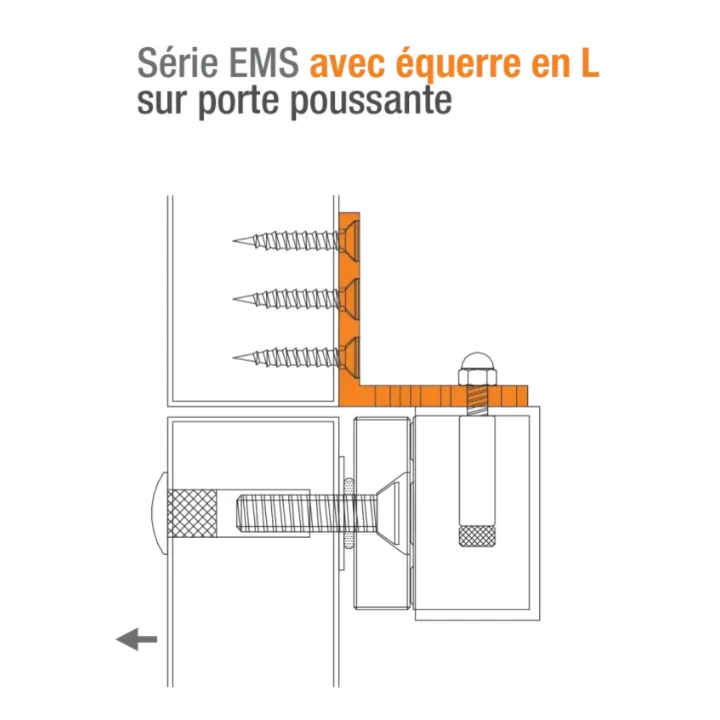Ventouse Em Applique Ip 67 Acier Inox 600 Lbs 12/24V Dc Contact Hall