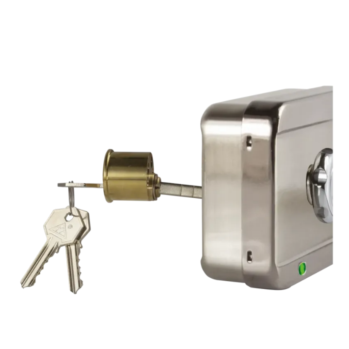 Serrure Électrique Applique 6000 N À Émission 12-24V Dc Bouton Moleté + Bp Tp
