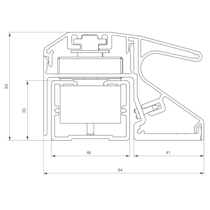 Bandeau Em 400 Mm As 1 X 600 Lbs 12/24V Dc Contact Hall - Nf S 61-937