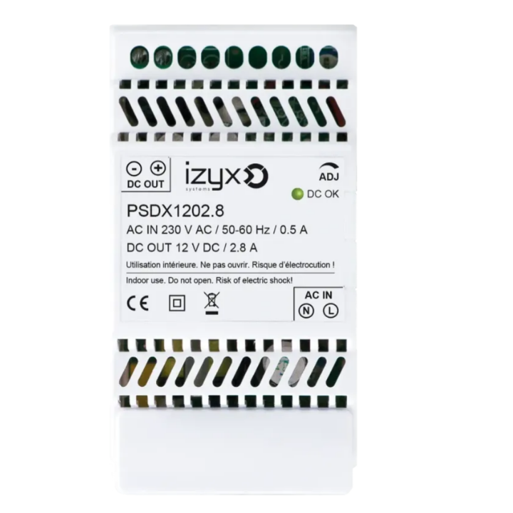 Alimentation Rail Din 3M 230V Ac / 12V Dc (12-14V) / 2,8A