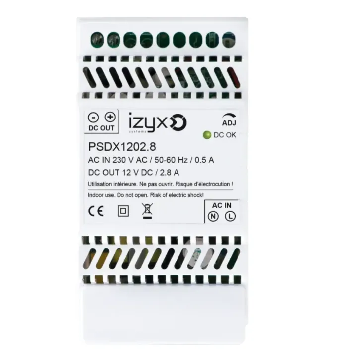 Alimentation Rail Din 3M 230V Ac / 12V Dc (12-14V) / 2,8A