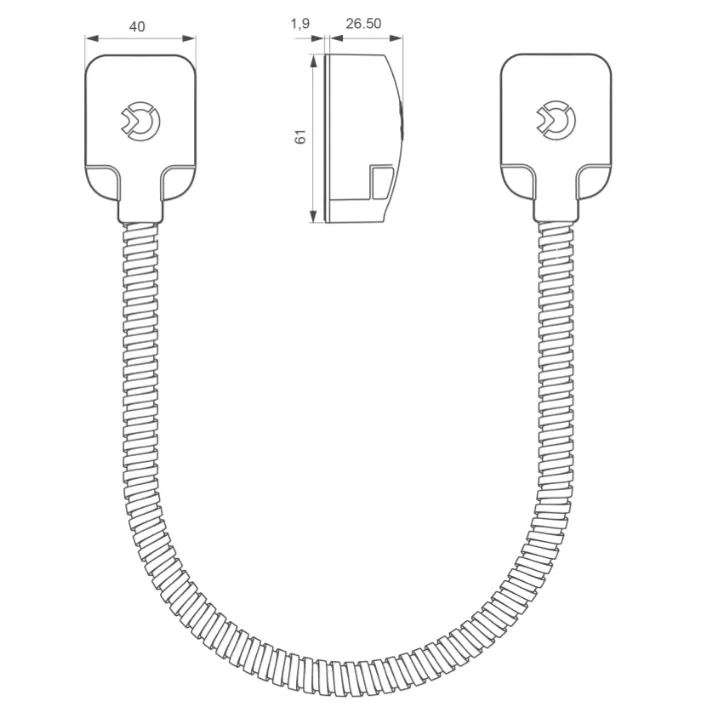 Passage De Câble Ap 40 Cm 10 Bornes Débrochables Gaine Acier Inox Ip64 Ik08