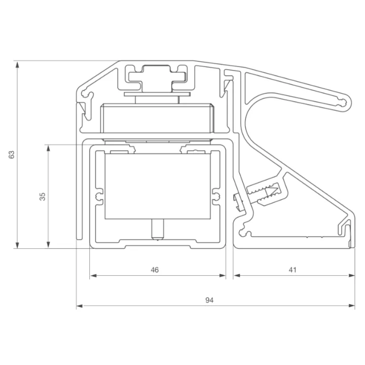 Bandeau Em 2500 Mm As 2 X 600 Lbs 12/24V Dc Contact Hall - Nf S 61-937