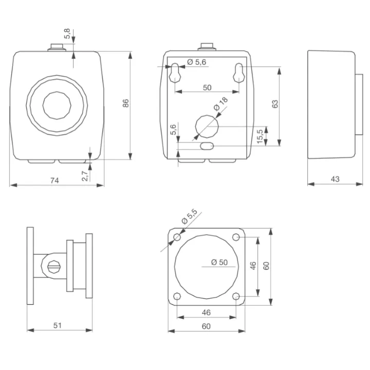 Ventouse Em De Maintien V7R 110 Lbs 48V Dc En 1155 / En 1155/A1 / Nf S 61-937