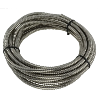Passage De Câble En Rouleau De 10 M Diamètre 12/9,5 Mm Gaine En Acier Zingué