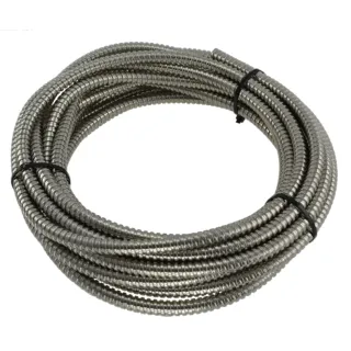 Passage De Câble En Rouleau De 10 M Diamètre 12/9,5 Mm Gaine En Acier Zingué