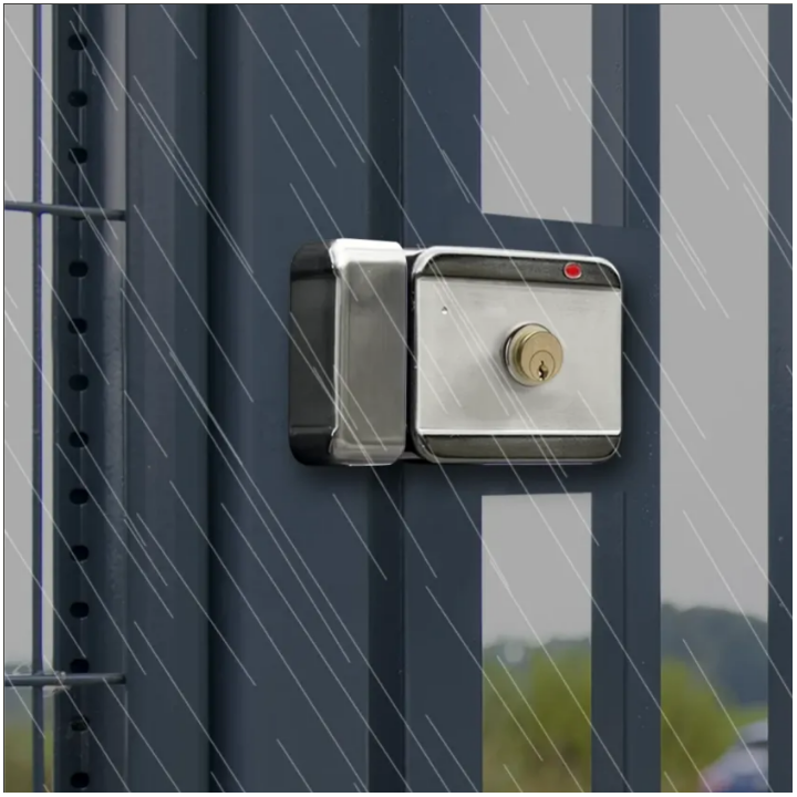 Serrure Électrique Applique 6000 N À Émission 12-24V Dc Cylindre