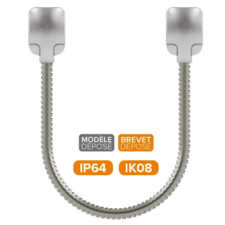 Passage De Câble Ap 60 Cm 12/9,5 Mm Gaine Acier Zingué Ip64 Ik08