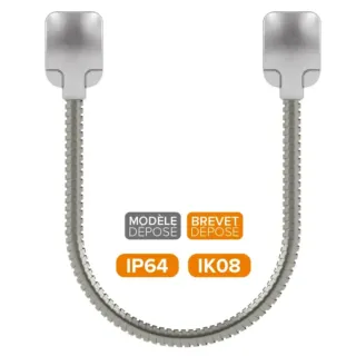 Passage De Câble Ap 60 Cm 12/9,5 Mm Gaine Acier Zingué Ip64 Ik08