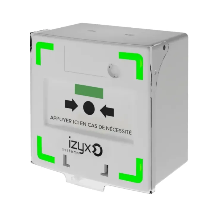 Déclencheur Manuel Blanc 3 Cts Led/Buz 12/24/48V Dc Reset Façade+Capot,2 Clés,Scellé