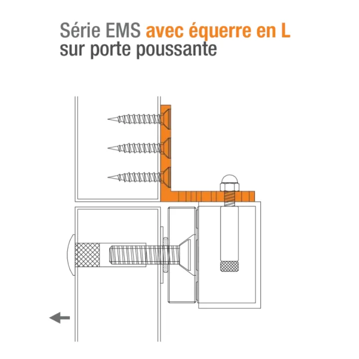 Ventouse Em Applique Ip 67 Acier Inox 300 Lbs 12/24V Dc Contact Hall