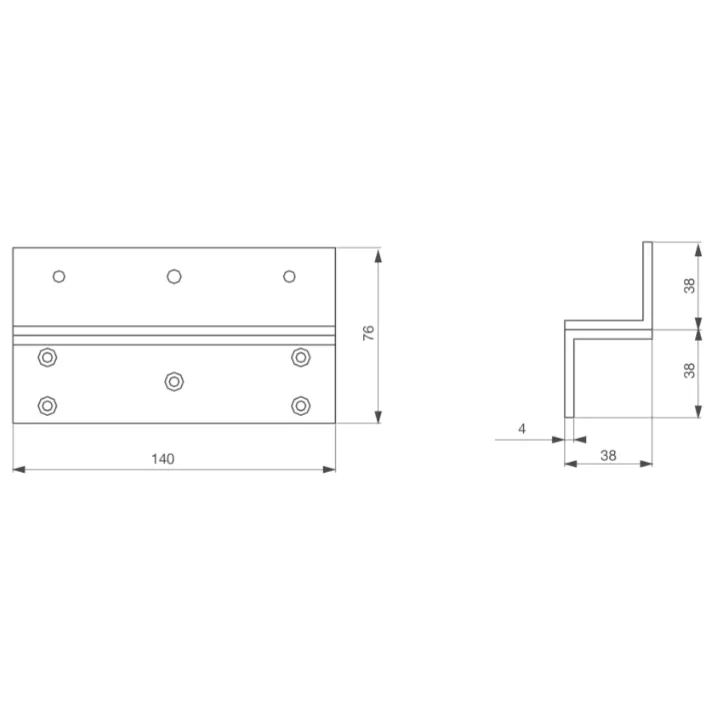 Equerre Ajustable En Z Pour Ventouse Em Emss300