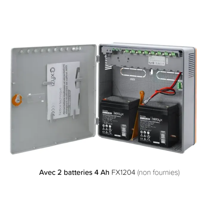 Alimentation Chargeur Rsxv-C 8 Voies 230V Ac / 12V Dc (13,8V) / 5A - 271 X 265 X 103 Mm