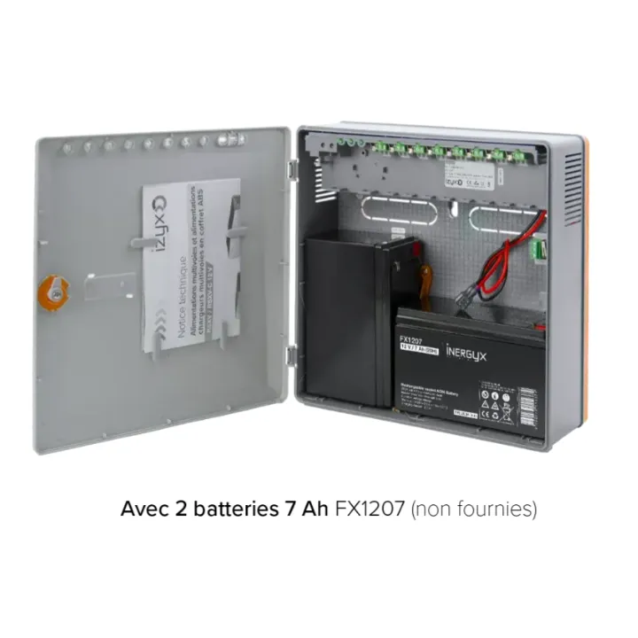 Alimentation Chargeur Rsxv-C 8 Voies 230V Ac / 12V Dc (13,8V) / 5A - 271 X 265 X 103 Mm
